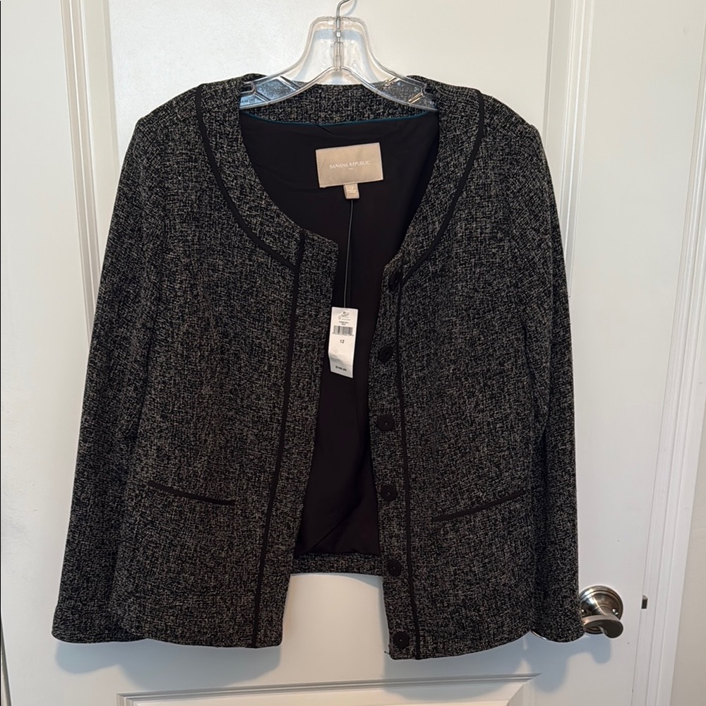 Banana Republic Black Blazer Timeless Professional Style